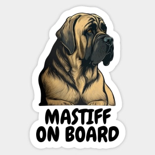 Mastiff on Board Sticker